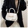 Women’s Summer Large-Capacity Minimalist Retro Solid Color Casual Crossbody Shoulder Armpit Bag