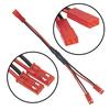 3-Piece JST Plug Splitter, JST Male to Female Y Parallel Cable Harness Wire for 110 Scale Remote Control Car Crawler, Cooling Fan, ESC, Battery,