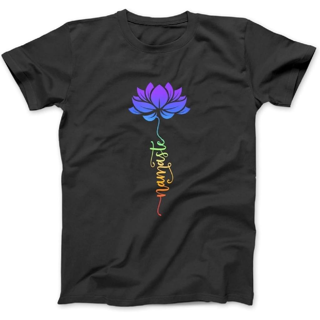 Namaste Lotusblume Meditation Yoga Liebhaber Geschenke T-Shirt SCHWARZ Herren Damen Langarm, Sweatshirt Hoodie