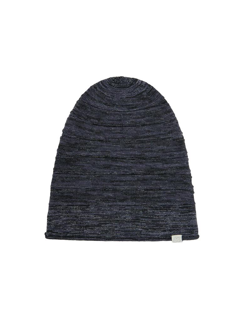 TUOMIO Stripe Glitter Beanie [Navy]