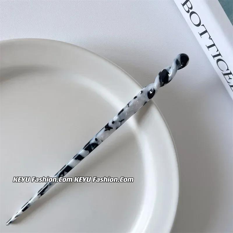 

Retro Chinese Hairpin Fashion Acetate Chopsticks Women s Hair Accessory Wedding Jewelry Girl s Beauty Modeling Tool чёрный