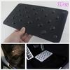 Universal Car Aluminum Alloy Non-slip Environmental Rubber Heel Plate Pedal Mat