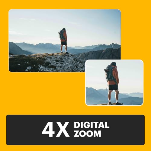 KODAK Pixpro C1 – Ultra-Compact Digital Camera | 13MP BSI CMOS, 4x Zoom, 2.8-inch LCD Screen, LED Flash – Marron