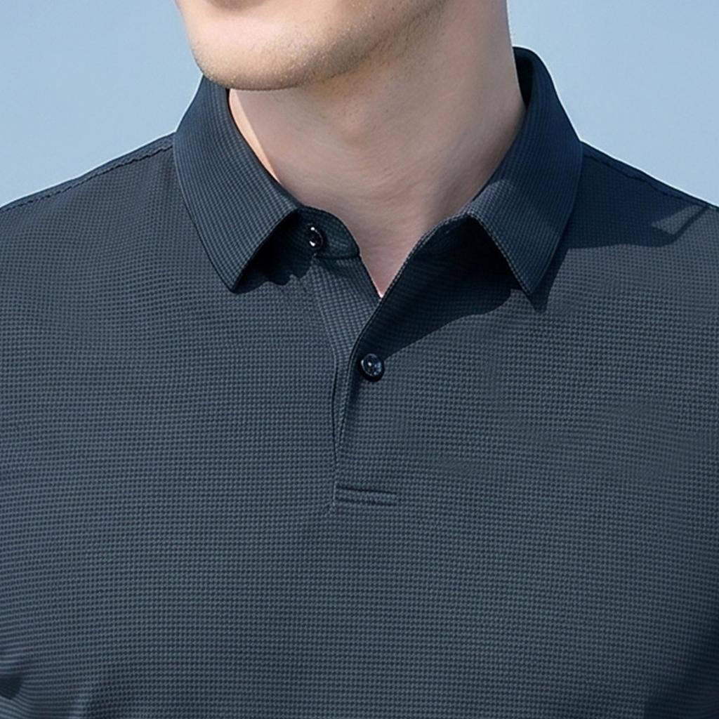 Four-Sided Stretch Summer Breathable Skin-Friendly Nylon Ammonia Cool Feeling Men's T-Shirt