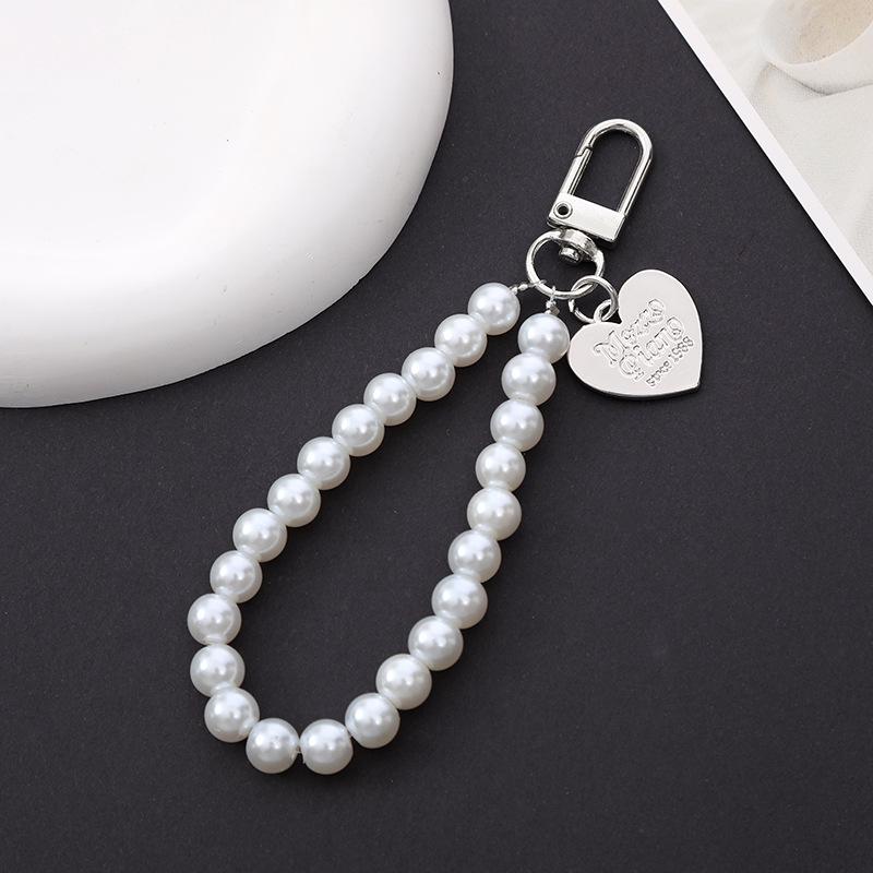 Schicke Perlenblumen-Anhänger Handyhülle & Handtaschenanhänger für Damen