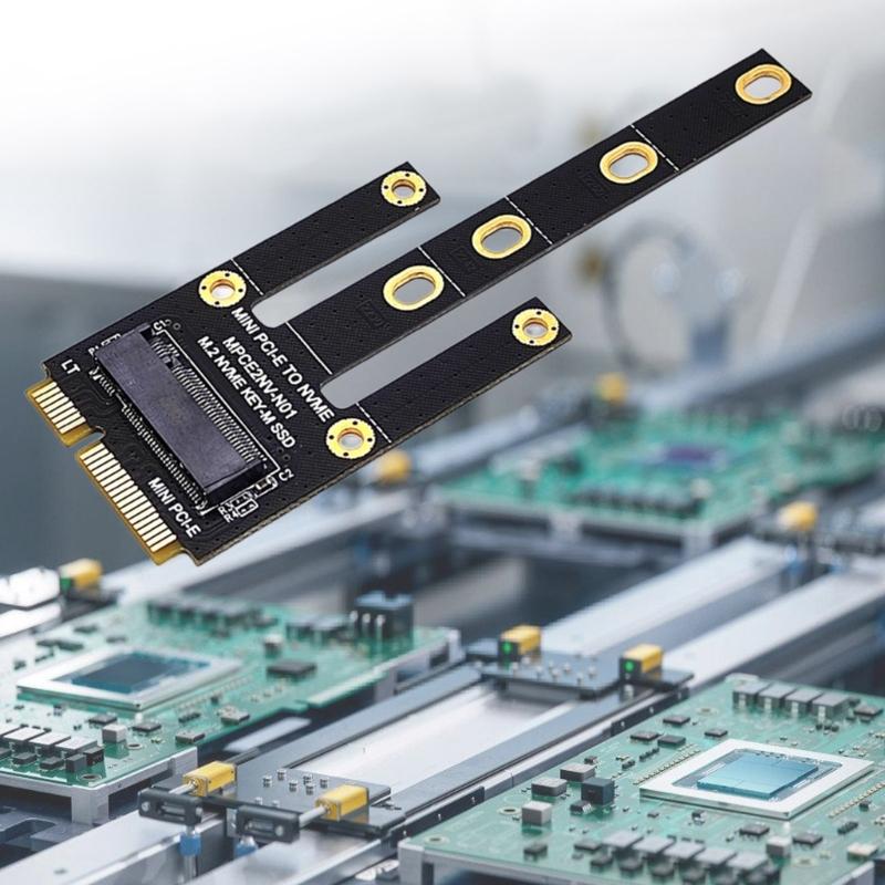 PCIE To NVME Adapter PCIE To M.2 M Key Converter Risers Board Expansion Card for 2230 2242 2260 2280 SSD Accessories