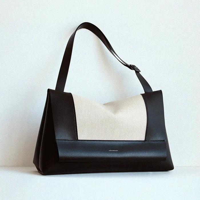 MOD FLAP BAG L - Canvas Combi_2 COLORS
