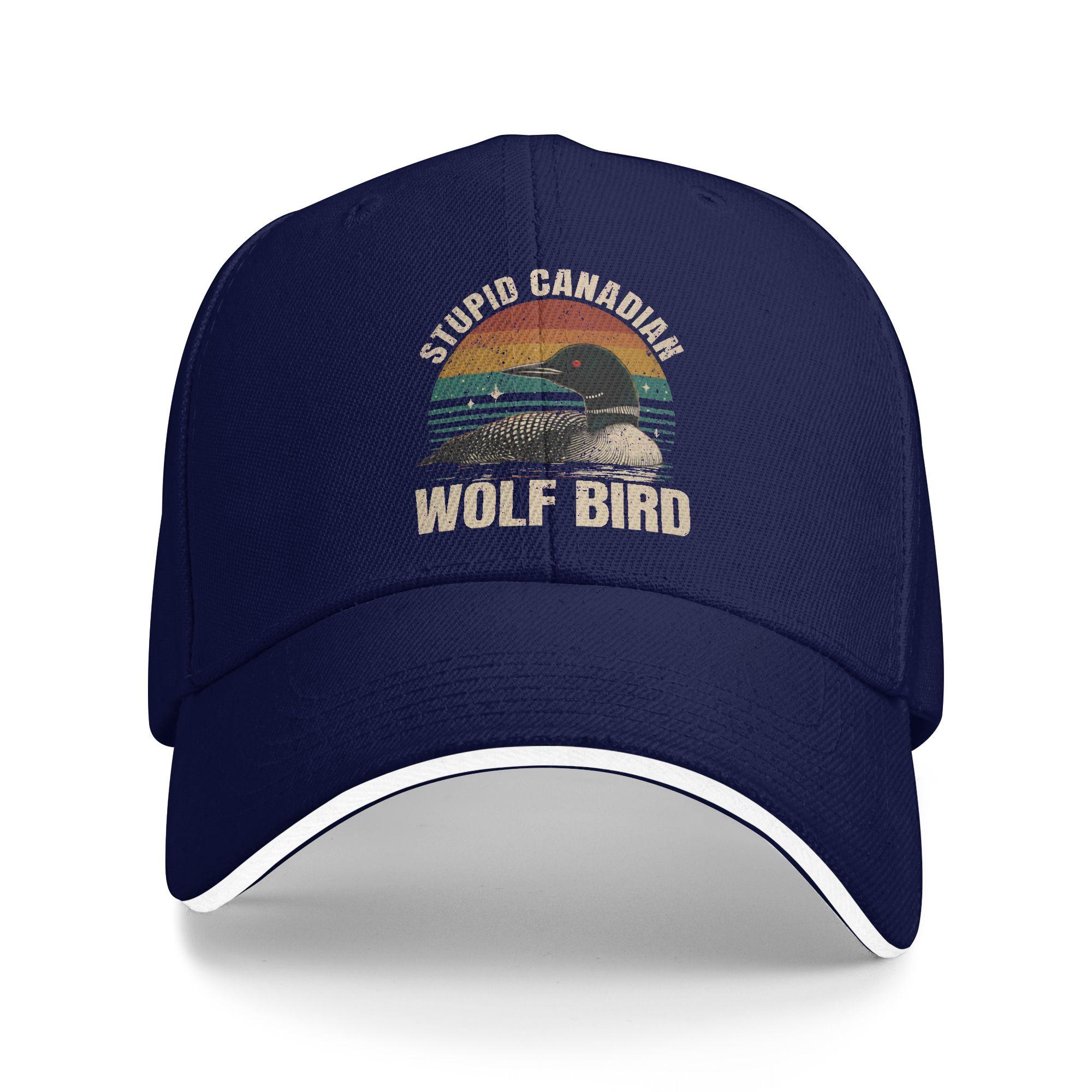 

Stupid Canadian Wolf Bird Cottage Heated Rivalry Casual Baseball Cap Summer Trucker Hat Kpop Rock Hip Hop Hats Men Baseball Caps As Picture темно-синий