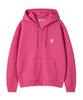 Wacky Willy Graphic Kiki Wappen Zip-Up Hoodie Pink