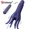Powerful Vibrating Glans Trainer for Men Masturbator Penis G Spot Soft Fingertip Prolong Endurance Massage Vibrator Erotic Toys