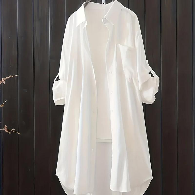 

Coat for Women Cotton Autumn Winter Thickened Casual Oversize Loose-Fit Long-Sleeve Blouse Jacket XXXXL білий