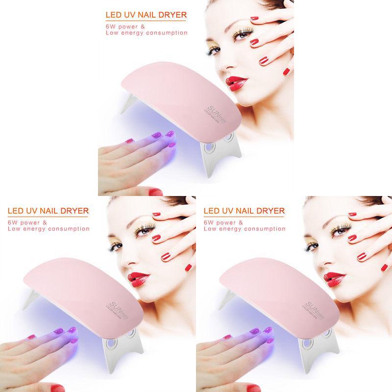 Portable Mini 6w Leds Uv Nail Dryer With Perfect Timer Settings For Nail Manicure