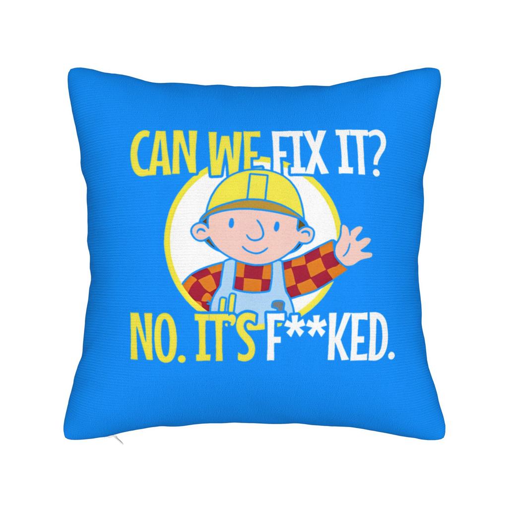 Bob the Builder Trending Square Pillow Cases Cushion Cover Novelty Polyester Decorative Pillowcover for Home 18x18