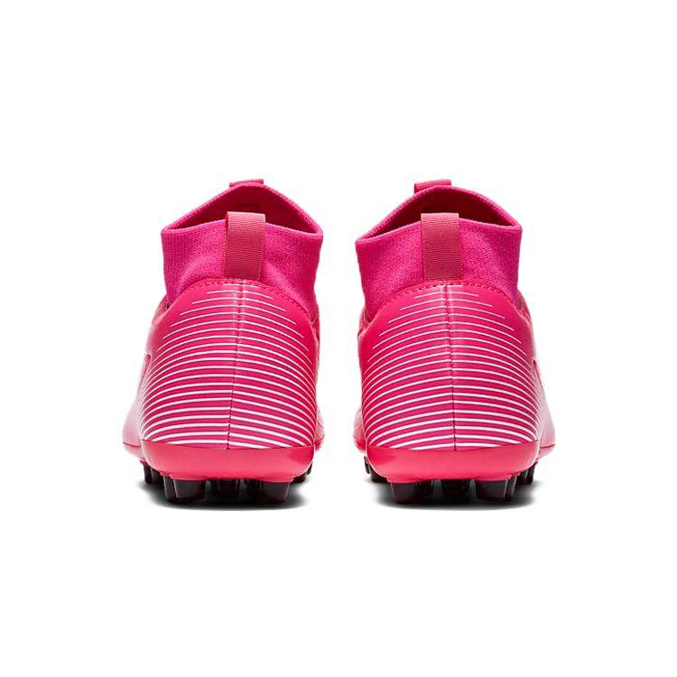 Nike Mercurial Superfly 7 Academy KM AG Comfortable Anti-Slip Durable Mid-Top Kids Football Shoes Kids Football Shoes Pink DB5610-611