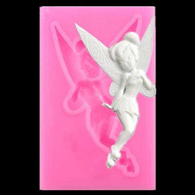 Blume Fee Engel Silikon Form Gumpaste Schokolade Ton Süßigkeiten Formen Fondant Kuchen Dekoration Werkzeuge DIY Backformen