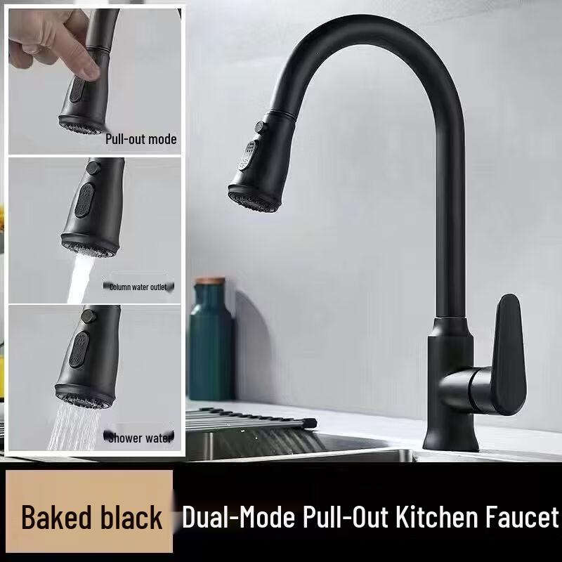 

TLXT Wall-Mounted Pull-Out Kitchen Faucet