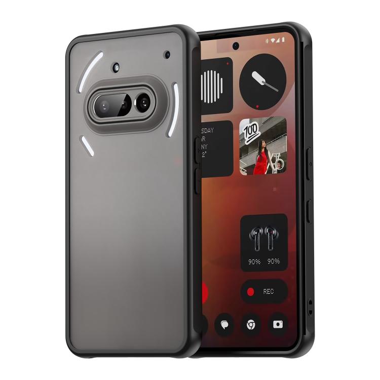 

Fan Dun Series TPU Hybrid PC Frosted Phone Case For Nothing Phone 3a чёрный