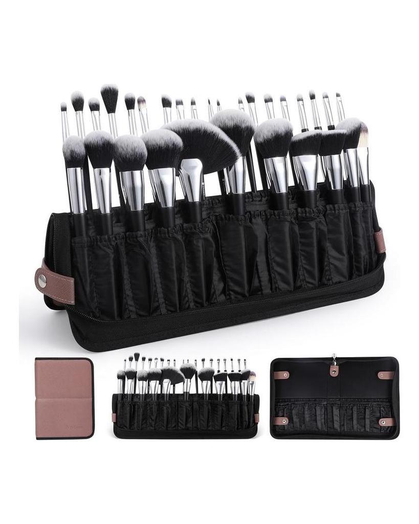 DUcare Faltbare Damen-Kosmetiktasche, wasserdicht, für Make-up-Pinsel, Künstlertasche, Organizer, Aufbewahrung, Reißverschluss, Handtasche für Reisen, Zuhause, Geschenk