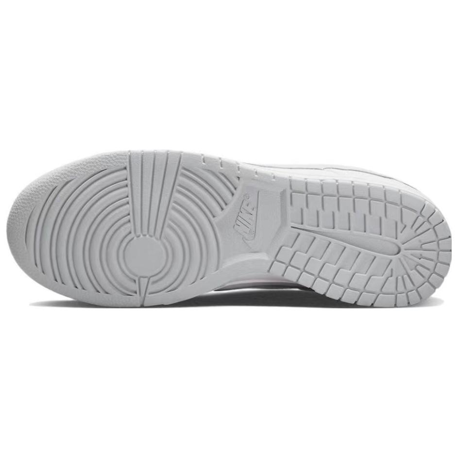 Nike Dunk 'Pure Platinum' Leather Slip Resistant Abrasion Resistant Low top Skateboard Shoes Men's Gray Blue DV0831-101(Team32-SBOX)