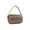 Coach Jamie 18 Classic Monogram Print Zip Closure Wristlet Handbag Small Women handbags Khaki Dark-Green CB851-IMRQE