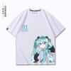 Hatsune Miku Miku Animation Anime Cartoon Around Pure Cotton Printed TShirt New Unisexs and Unisexs Loose Casual TShirt