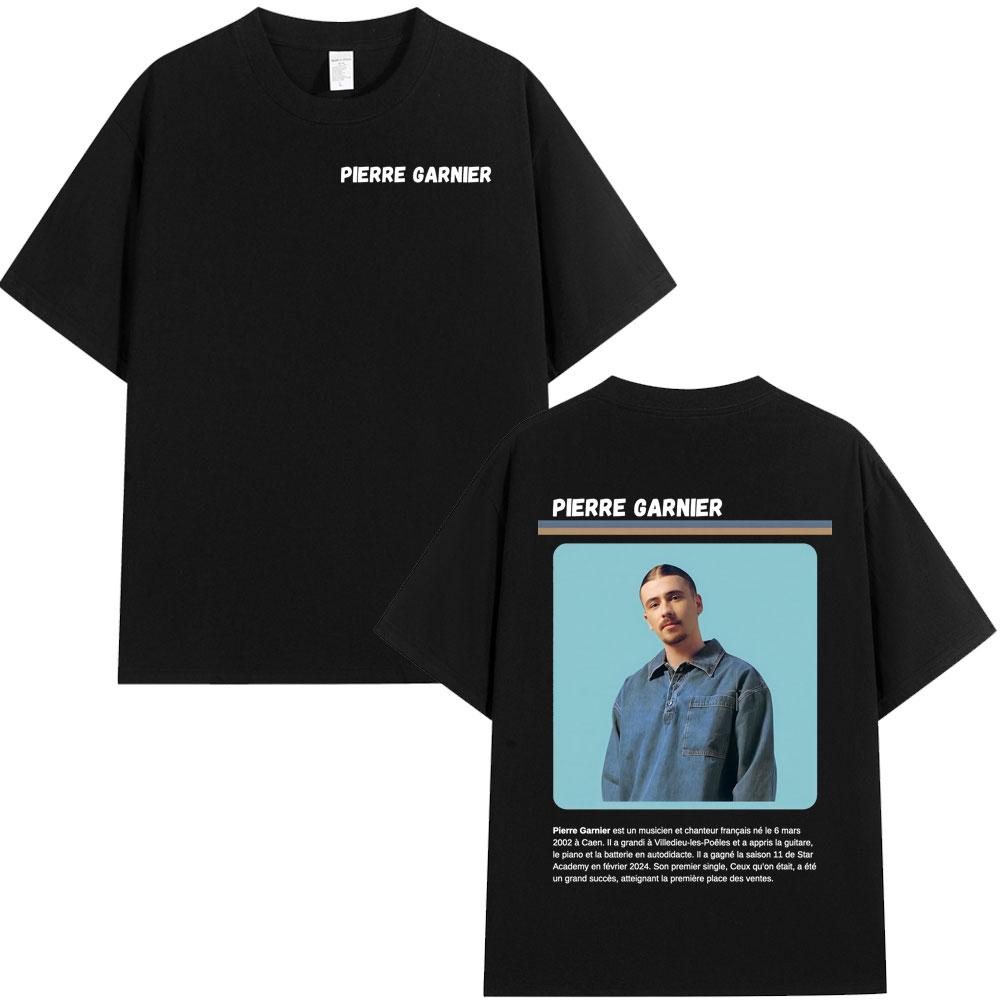 

Pierre Garnier Chaque Seconde Tshirts Fan Gifts Men Women Clothing Vintage Fashion Tshirt pure Cotton Casual T Shirt Tops XL