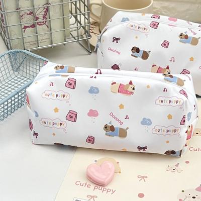 Koreański Prosty Uroczy Zwierzątka z Kreskówki Park Etui na Ołówki Przenośny Organizer na Artykuły Papiernicze Saszetka Kawaii Dziewczęce Artykuły Szkolne Kosmetyczka