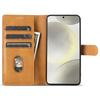 For Samsung Galaxy S23 Case Solid Color Leather Stand View Cover