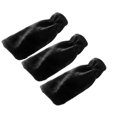 Lot de 3 housses de protection pour pédales de piano Pleuche, accessoires pour instruments de musique(Noir)