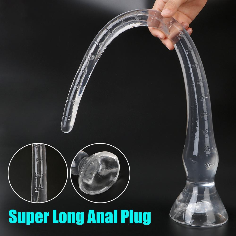 Zabawki analne długie 30-60 cm dla kobiet wibrator waginalny korek do odbytu mężczyźni dilator odbytu sztuczny penis dildo zwierzęce masturbator dla kobiet bicze do seksu