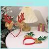 Festive Christmas Plush Antler Headband For Party Dress Up With Cute Ears