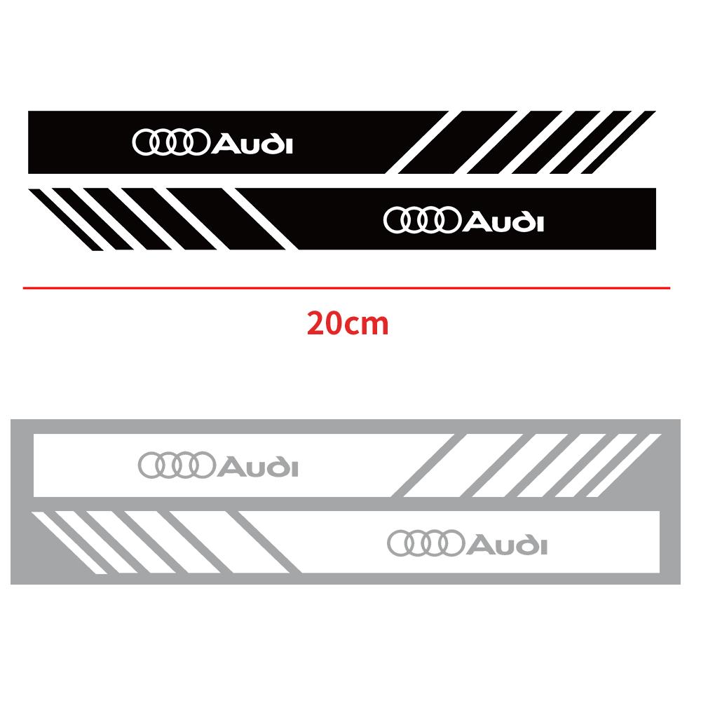 2pcs Car Rearview Mirror Decal Sticker Decoration Accessories For 1jzfb Sline RS Quattro TT A3 A4 A5 A6 A7 A8 Q3 Q4 Q5 Q6 Q7 Q8 S jzfb1