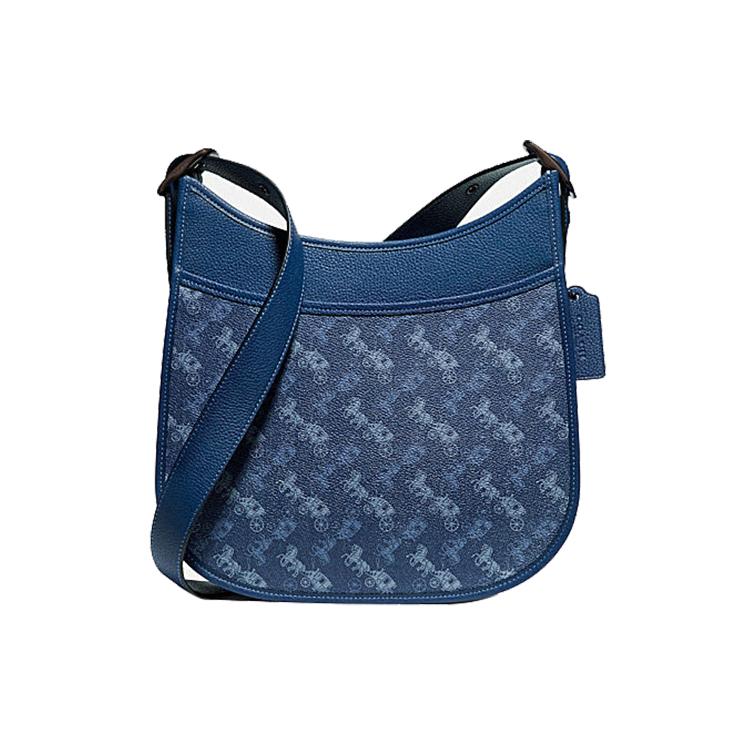 

New COACH Emery Leather Shoulder Bag, Crossbody Bag Women s Blue 89140-V5PUS 29.0*8.1*29.0CM