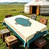 Waterproof Oil-proof Heat-resistant PVC Tablecloth Ethnic Style Stain-resistant Easy-clean Table Cover Dining Room Kitchen