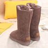 Women Classic Ladies Girls Winter Snow Boots  Waterproof Warm Genuine Leather Fur Australia Plus Velvet Knee High  Winter