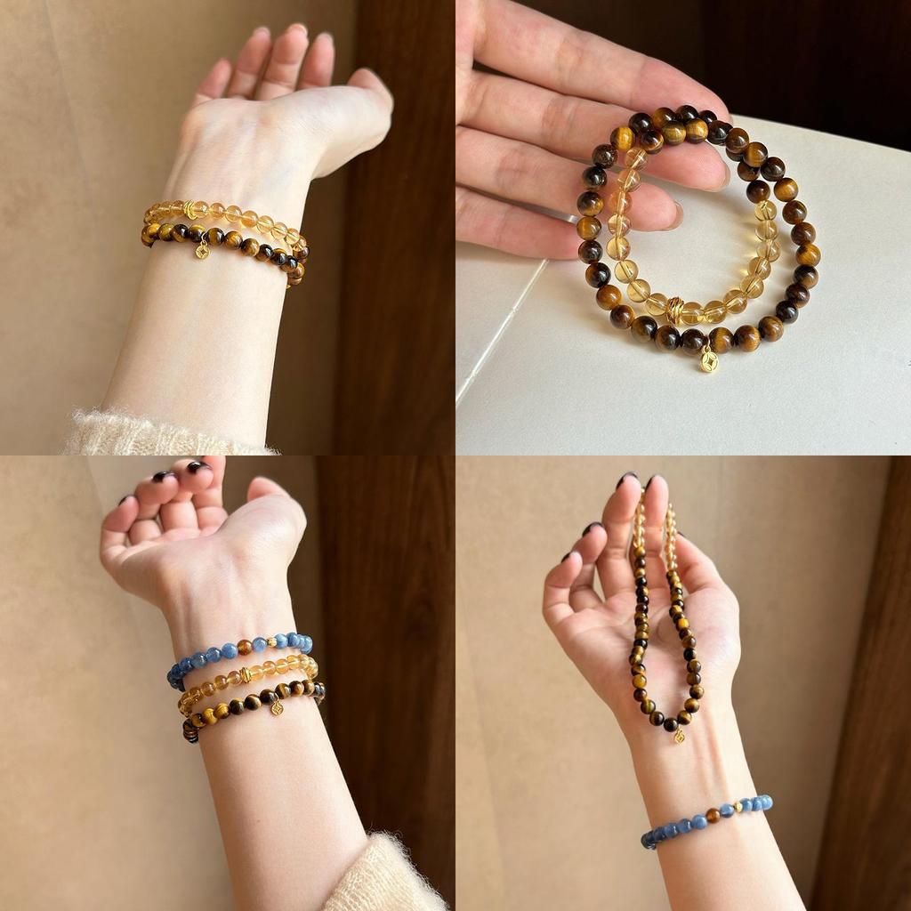 Ethnic Style Geometric Crystal Beaded Bracelet For Women Handmade Jewelry Gift