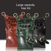 Hair Scissor Bag 7 Slots Faux Leather Hair Scissor Bag Clips Bag Hairdressing Barber Scissor Holster Pouch Holder Case With Belt