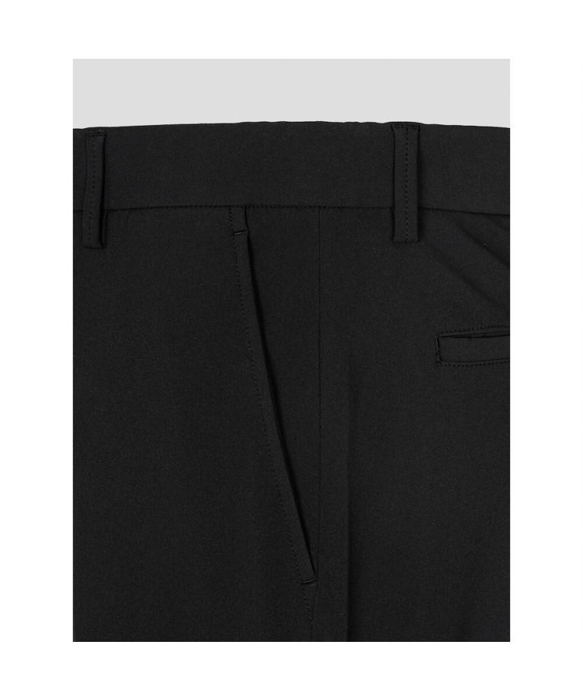 Binpolmen Poly Elastic Waist Standard Fit Pants Black