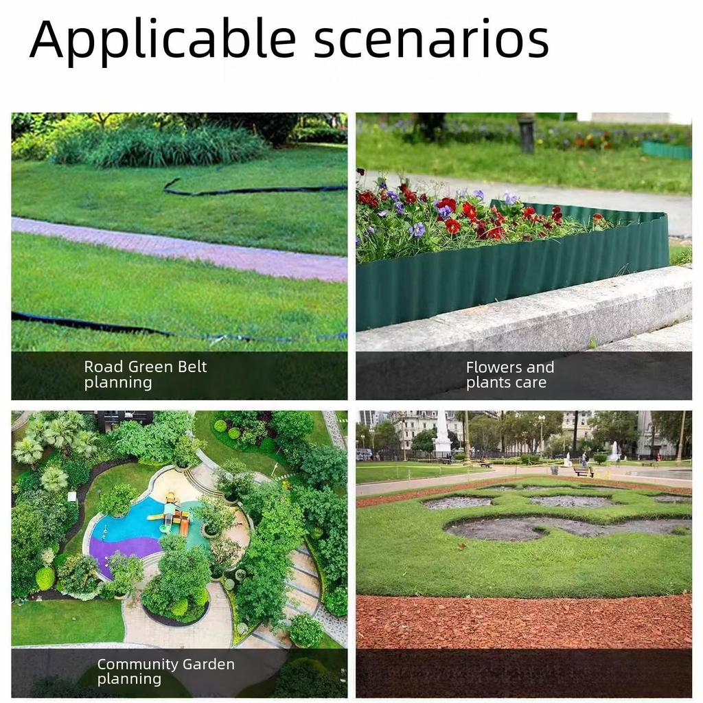 Wavy Plastic Garden Lawn Edging Roll Fence