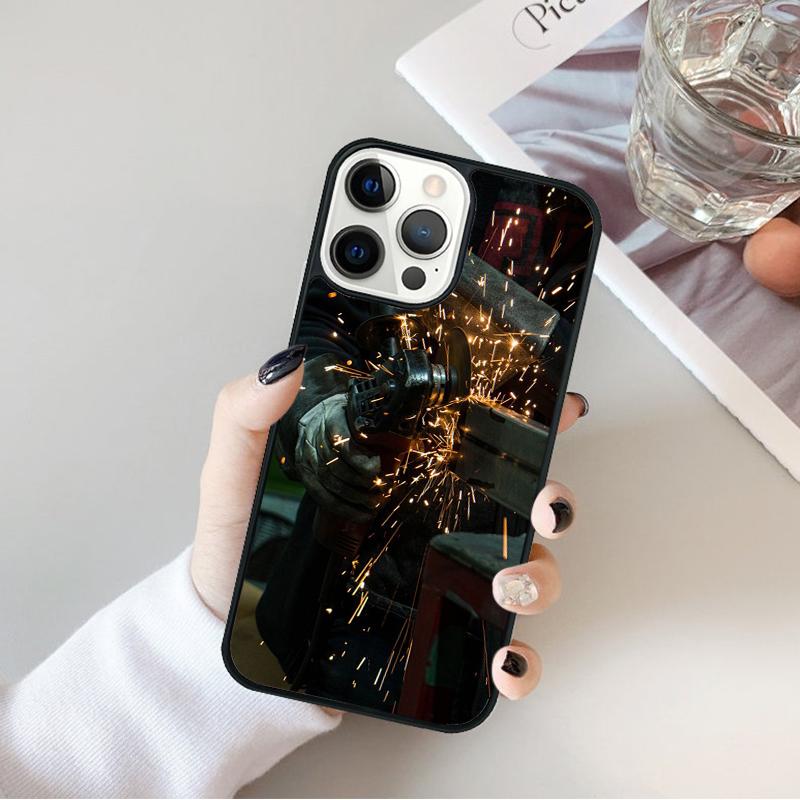 Welder Welding Hot Metal Worker Phone Case For iPhone 17 Air 16 15 14 Max Plus 11 12 13 Pro Max Phone Cover coque