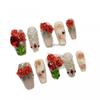 Handmade 3D Vintage Rose Press-On Nails Long Style 2026 New Design Women Girls