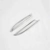 Chrome 2PCS Rear Fog Lamp Light Cover Trim For Tesla Model Y 2020 2021 2022