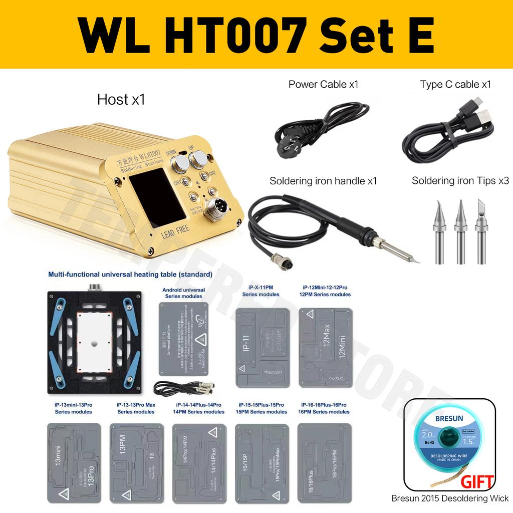 WL Intelligent Heating Separator Heating Table For iPhone X-17Pro Max Motherboard Layer Face ID Repair Welding Station Tools Set