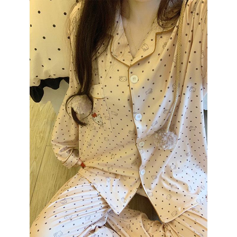 Женский кардиган большого размера, свободный, с длинным рукавом, комплект - Осенняя домашняя одежда, Акрил 260 г M-L