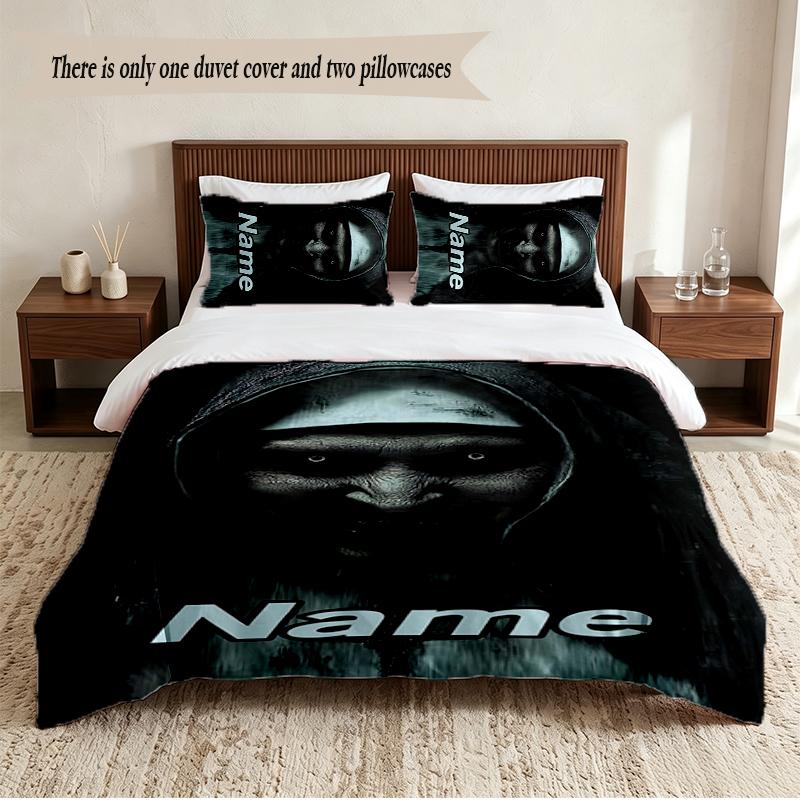The NUN Personalized Custom Name 3‑Piece Bedding Set Soft Duvet Cover Set For Bedroom Home Decor