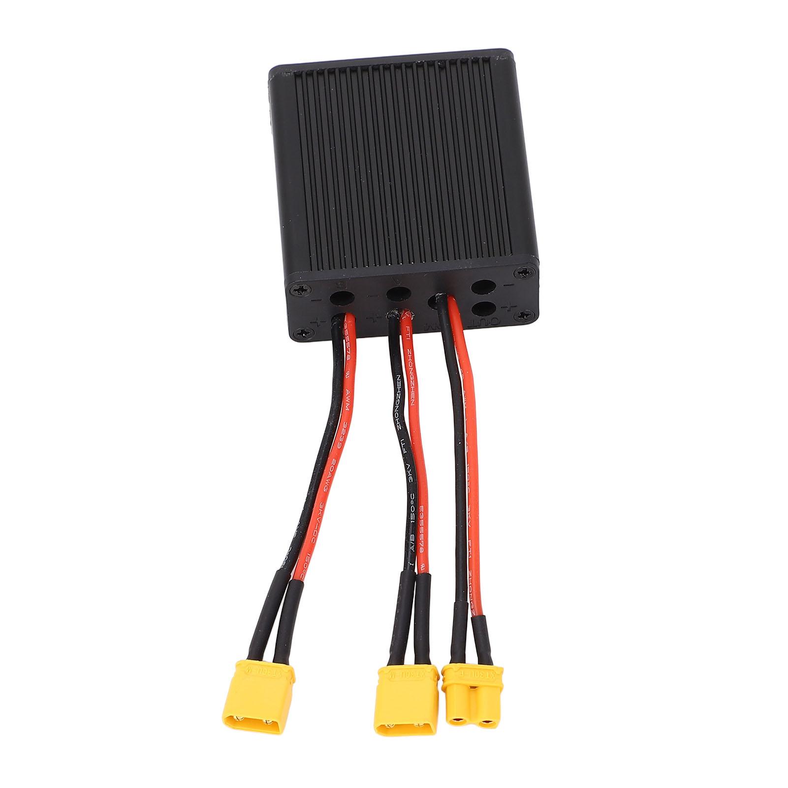 

Double Battery Discharge Converter for Electric Bike 12V to 100V 10A Dual Battery Parallel Module Adapter for Replacement
