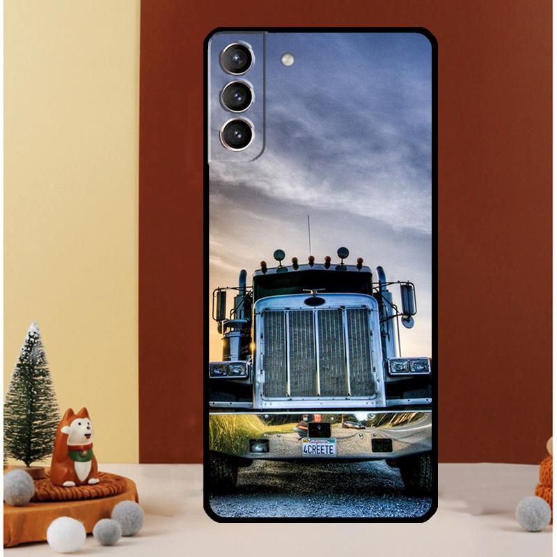 Cool Heavy Truck Car Case For Samsung Galaxy S23 S24 Ultra S8 S9 S10 S22 Plus Note 10 20 Ultra S20 S21 FE Cover