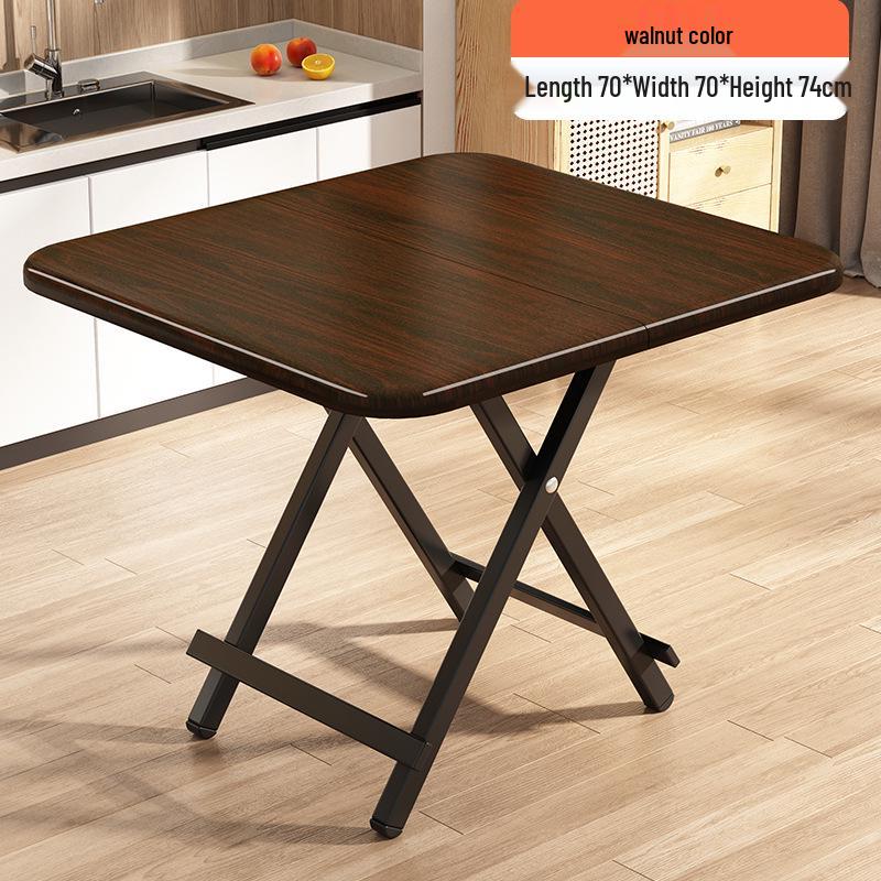 Portable Foldable Dining Table for Small Spaces - Square or Round Options for Apartments or Rental Rooms