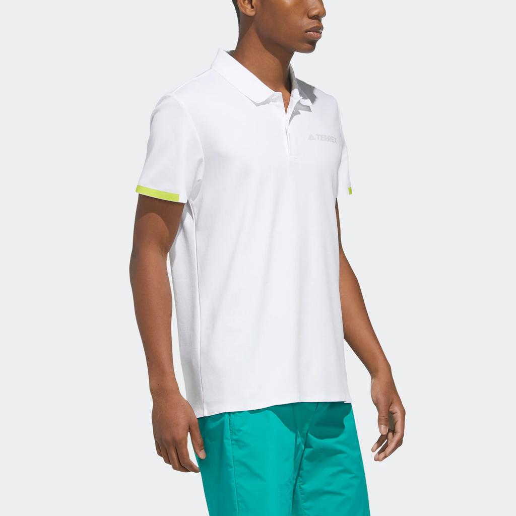 adidas Lifestyle Series Feuchtigkeitstransportierendes Tennis Freizeit Kurzarm Poloshirt Herren Poloshirts Weiß FN0774