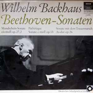 LP Record WILHELM BACKHAUS - Beethoven Klaviersonate Nr14 Cis Mo 294959 DECCA Germany Classical Used